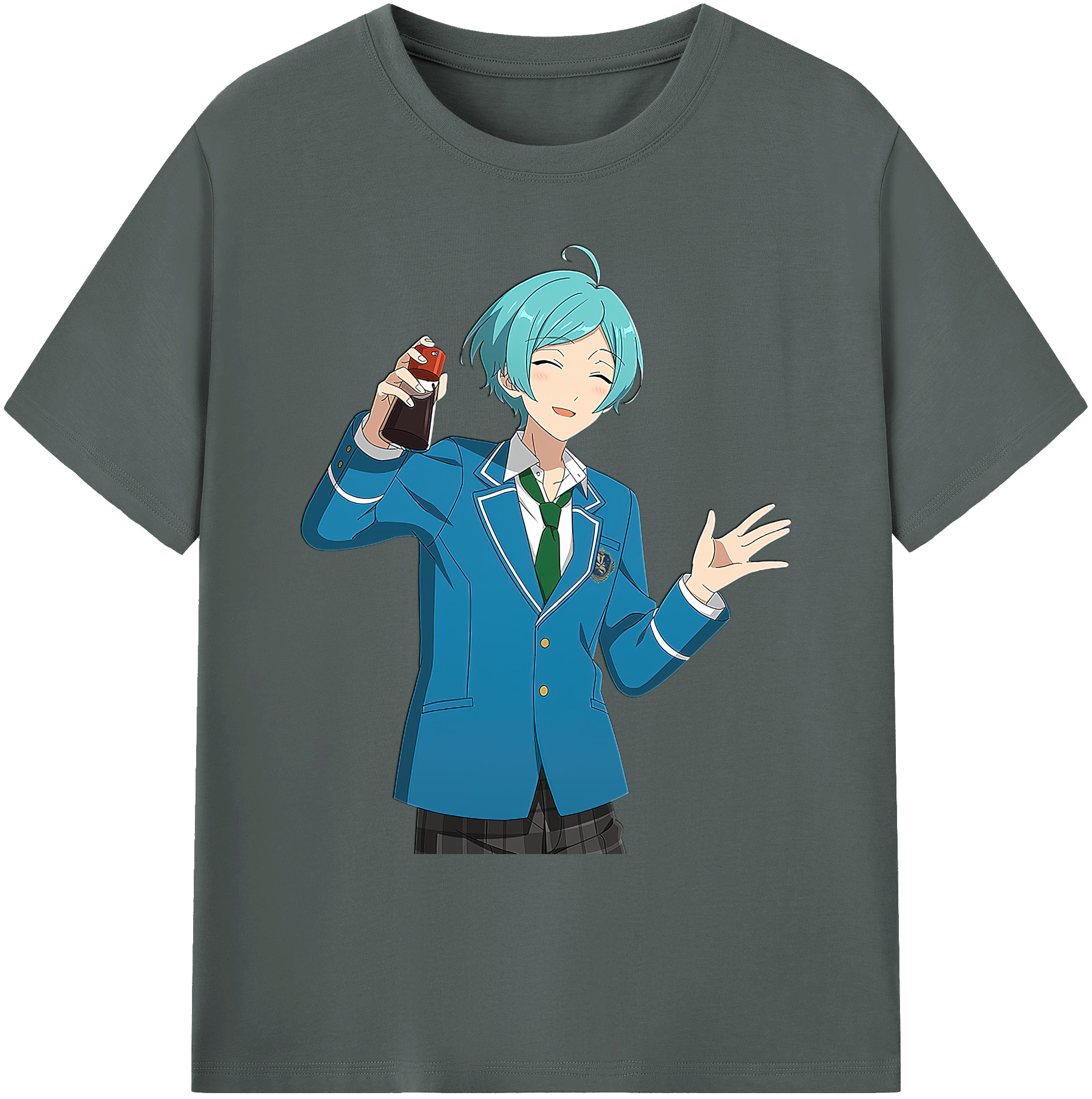 （画像用） あんさんぶるスターズ! Ensemble Stars 綿100％ メンズ半袖Tシャツ｜肌触りやわらか＆通気性